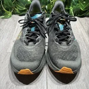 Hoka One One M Mach 6 Black/Teal/Orange Men\'s Size 10.5 D Running Sneakers Men main image 3